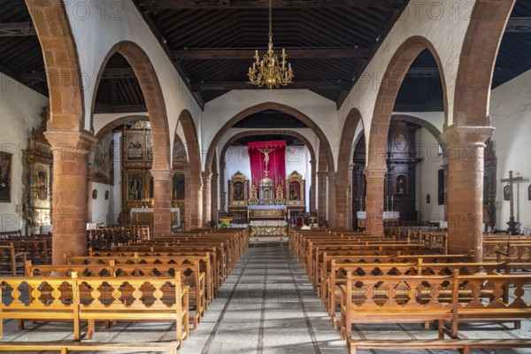 Interior of the Church of the Assumption of the Virgin Mary or Nuestra Senora de Asuncion in the island capital San Sebastian de La Gomera, La Gomera, Canary Islands, Spain, Europe