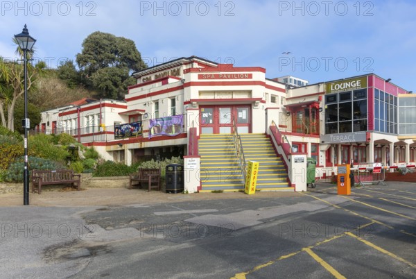 Spa Pavilion theatre venue on seafront, Felixstowe, Suffolk, England, UK