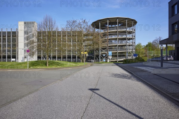 Multi-storey car park in Nordsternpark, Gelsenkirchen, Ruhr area, independent city, North Rhine-Westphalia, Germany, Europe