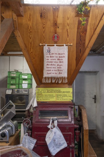 Organic shop in the former Frohnhofer Kornmühle, Frohnhof, Middle Franconia, Bavaria, Germany, Europe