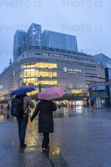 Galeria department stores' at the Hauptwache, on Große Eschenheimer Straße and pedestrian zone Zeil, Frankfurt am Main, Hesse, Germany, Europe