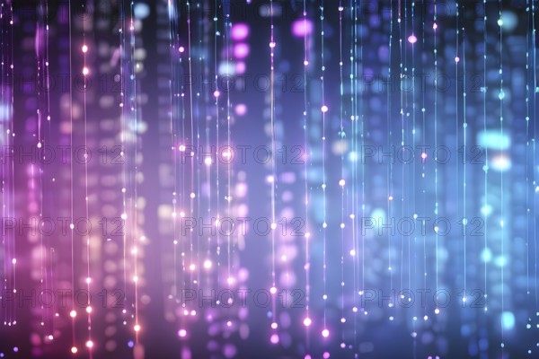 Abstract animation of binary code cascading down like digital rain, representing data insights, pastel hues, AI generated