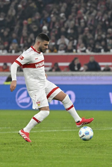 Deniz Undav VfB Stuttgart (26) Action on the ball MHPArena, MHP Arena Stuttgart, Baden-Württemberg, Germany, Europe
