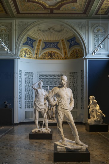 Sculptures, Belgian painter and sculptor Constantin Meunier, Ny Carlsberg Glyptotek or New Carlsberg Glyptothek, Art Museum of Sculpture and Painting, Copenhagen, Denmark, Europe