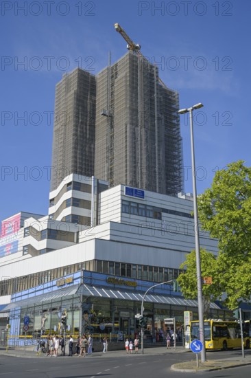Construction site Überlin residential building, Steglitzer Kreisel, Schlossstraße, Steglitz, Berlin, Germany, Europe