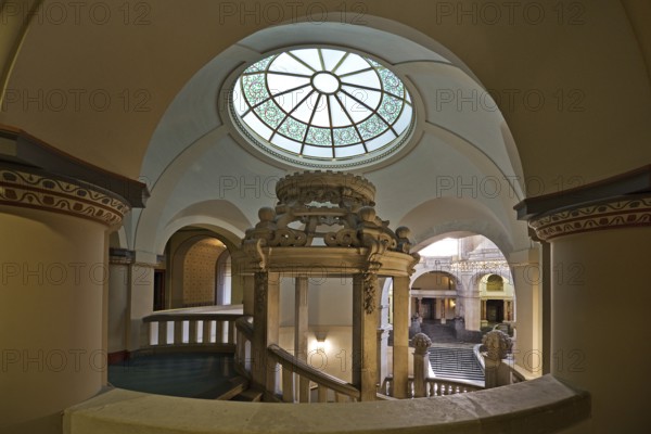 Neues Rathaus, interior view, Wilhelminian palace-like magnificent building in eclectic style, Hanover, Lower Saxony, Germany, Europe