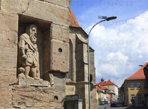 Das Schulmännle, shepherd of Eisfeld, district of Hildburghausen, Thuringia, Bavaria, Germany, Europe