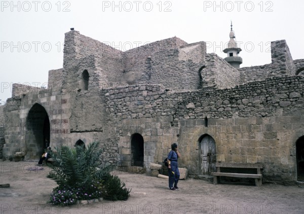 Aqaba Castle, Mamluk Castle, Aqaba, Jordan, Crusader fortress in 1998, Asia