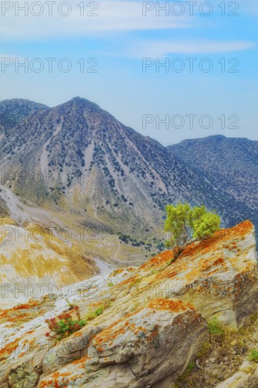 Nisyros volcano view, Nisyros Island, Dodecanese Islands, Greece, Europe