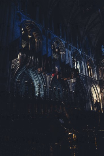 St patrick cathedral in Dublin at Christmas time in Ireland