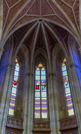 Interior photograph, ceiling vault in the Friedrichswerder Church, Berlin, Germany, Europe