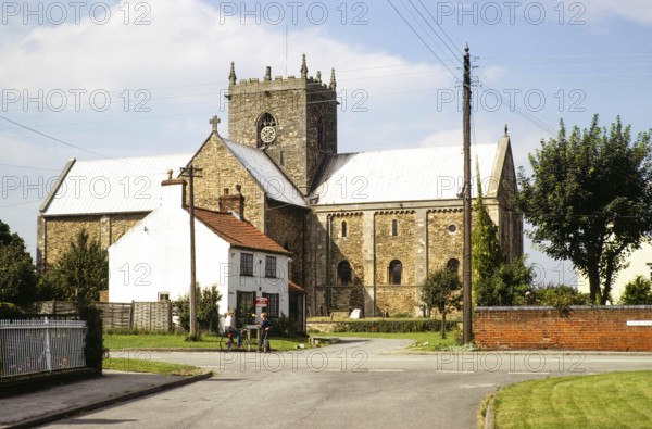 Angelsächsische Klosterkirche Saint Mary, Stow in Lindsey, Lincolnshire, England, UK August 1981