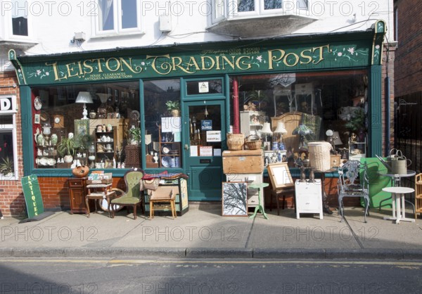 Trading Post antique shop in Leiston, Suffolk, England, United Kingdom, Europe