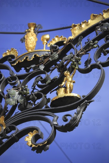 The Golden Angel of Hammelburg, Lower Franconia, Bavaria, Germany, Europe