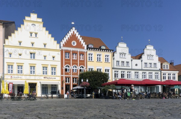 Historic buildings on Greifswald's market square, 12/09/2016