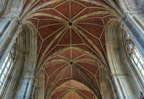 Interior photograph, ceiling vault in the Friedrichswerder Church, Berlin, Germany, Europe