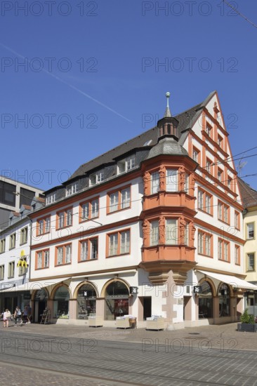 Historic House at the Beautiful Corner, Market Square, Würzburg, Lower Franconia, Franconia, Bavaria, Germany, Europe