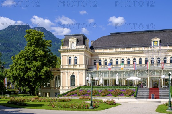 Congress and Theatre House in the spa garden, Bad Ischl, Salzkammergut, Upper Austria, Austria, Europe