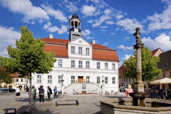 Bad Düben, town hall at the market