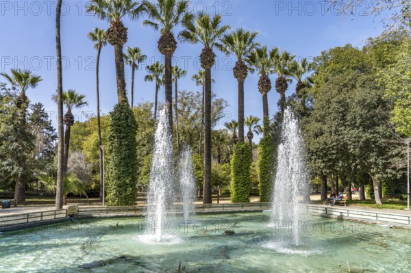Fountain in Nicosia Municipal Park, Nicosia, Cyprus, Europe