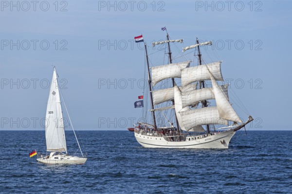 Sailing ship, sailboat, Baltic Sea, Hanse Sail, Warnemünde, Rostock, Mecklenburg-Western Pomerania, Germany, Europe