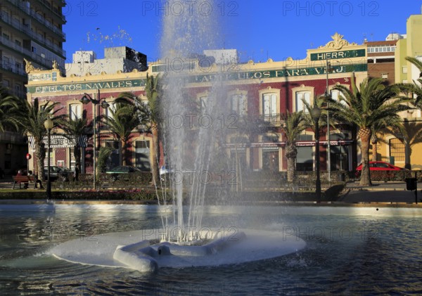 Water fountain by Casa Ferrera built 1900 architect Trinidad Cuartara Cassinello, Almeria, Spain, Parque de Nicolás Salmerón, Europe