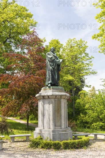 Luther monument in Kirchberg, Saxony, Germany, Europe