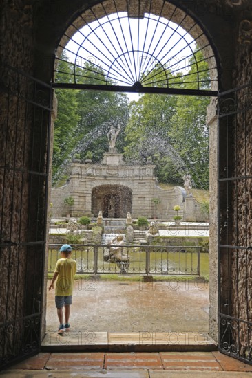 Hellbrunn Palace, pleasure palace, trick fountains, Salzburg, Austria, Europe