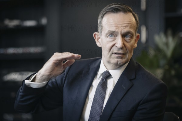 Volker Wissing (FDP), Federal Minister of Transport and Digital Affairs, recorded during an interview in Berlin, 2 October 2024, Berlin