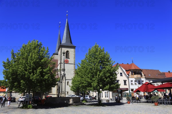 Catholic parish church of St Kilian, Kolonat and Totnan, Hassfurt, Hassfurt, Hassberge district, Lower Franconia, Bavaria, Germany, Europe