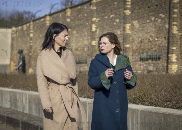 Annalena Bärbock (Alliance 90/The Greens), Federal Foreign Minister, visits the Ravensbrück Memorial, a former concentration camp for woman during the National Socialist era. Here with the director, Andrea Genest. 'Photographed on behalf of the Federal Foreign Office'