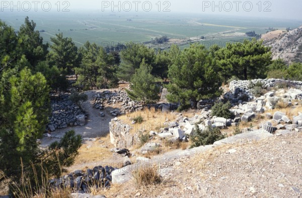 Archaeological site Ruins of the ancient Greek city of Priene, Turkey, 1997 House of Alexander the Great, Asia