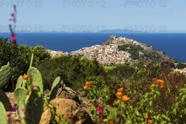 Picturesque town by the sea, Castelsardo, Sardinia, Italy, Europe