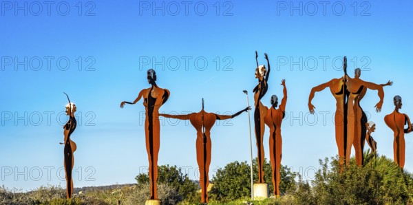 Art in the roundabout, Majorca, Spain, Europe