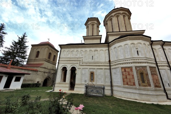 City of Filiasi, Small Wallachia, mural at the Gura Motrului Monastery, 16th century, Romania, Europe