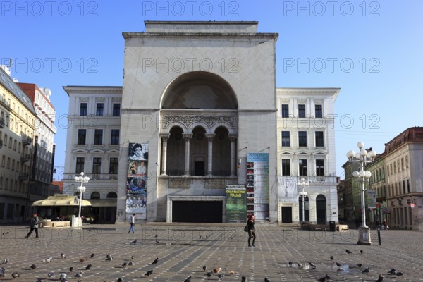 Banat, Timisoara, Timisoara, Old Town, National Theatre, Opera, German Theatre at Piata Operi, Piata Victoriei, Romania, Europe
