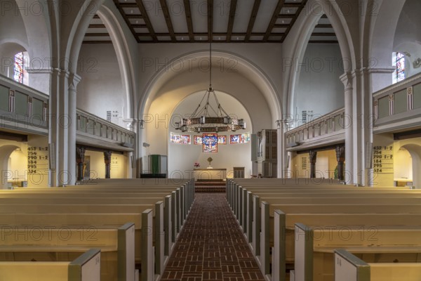 The town church of St Nicolai in Westerland, island of Sylt, district of North Friesland, Schleswig-Holstein, Germany, Europe