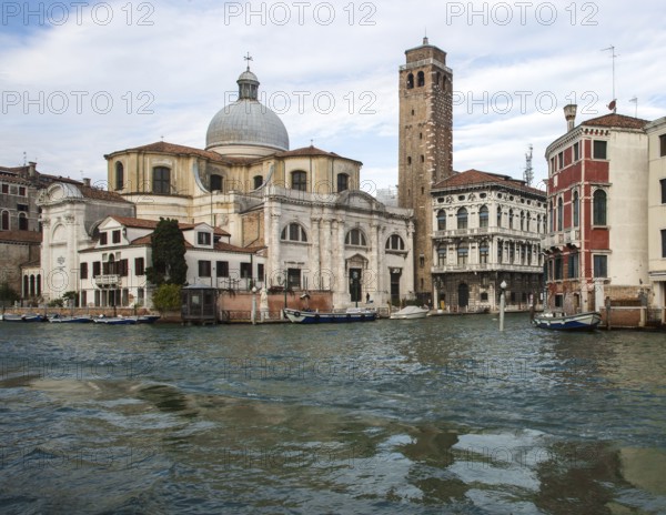 Venice, Church of San Geremia, in front Canal Grande, on the right Palazzo Labia at the mouth of the Canareggio Canal both buildings 18th century, St., St., Saint