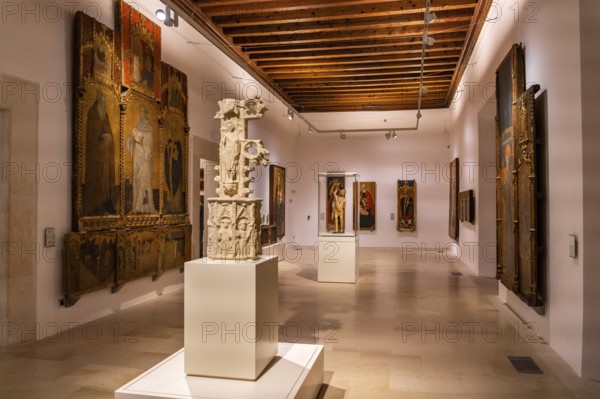End cross of the door of Santa Catalina, 1441, Guillem Sagrera, Museu de Mallorca, Palma, Majorca, Spain, Europe
