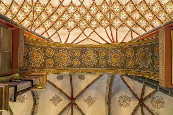 Ceiling in the interior of Bremen's St Peter's Cathedral, Free Hanseatic City of Bremen, Germany, Europe
