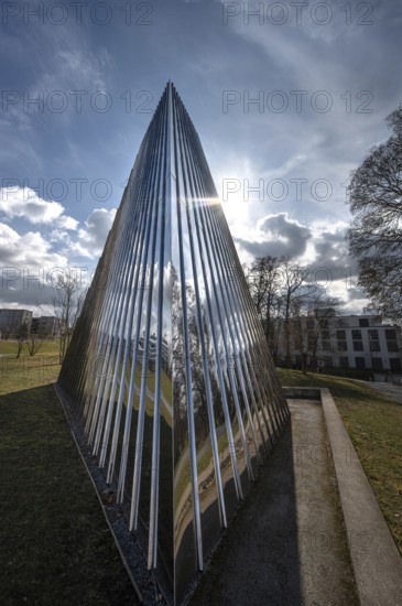 Work of art, modern church building, Hubland, Würzburg, Lower Franconia, Bavaria, Germany, Europe