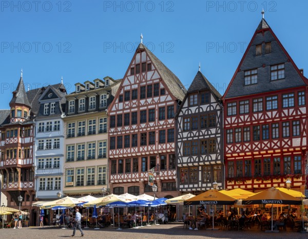 Römer area around the town hall, Frankfurt, Hesse, Germany, Europe