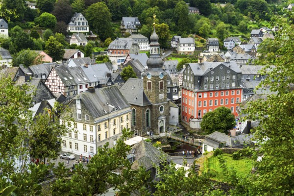 Old town of Monschau in the region Eifel, North Rhine-Westphalia, Germany, Europe