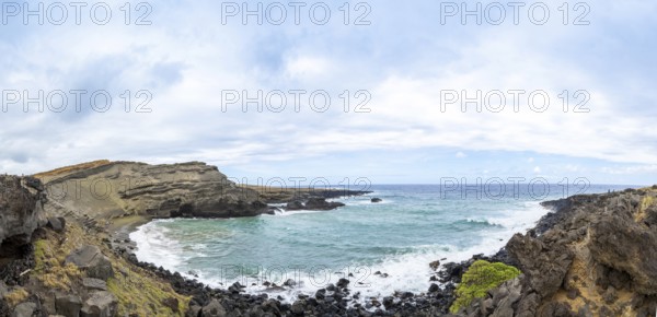 Papakolea Green Sand Beach, Big Island, Hawaii, USA, North America