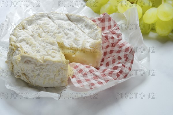 French Camembert, sliced cheese