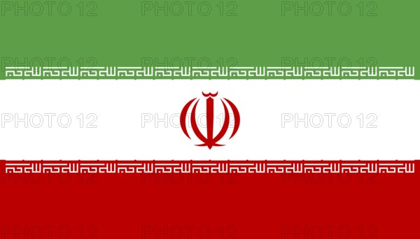 Flag of Iran, Vector illustration