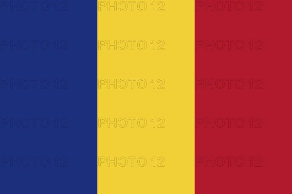 Flag of Romania, Vector illustration