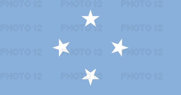 Flag of Micronesia, Vector illustration