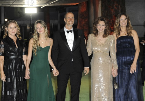 Eduardo Ponti, Sophia Loren, Roberta Armani and Sasha Alexander at the Academy Museum of Motion Pictures Opening Gala held in Los Angeles, USA on September 25, 2021., Los Angeles, California, USA, North America