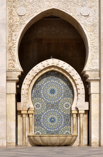 Casablanca city centre, mosque in the city centre, Hassan II Mosque